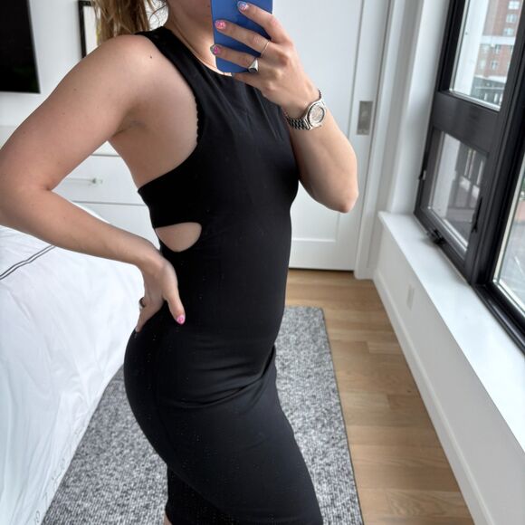 T Alexander Wang Cut-Out Scoop Neck Sleeveless Maxi Dress Black - Picture 3 of 11